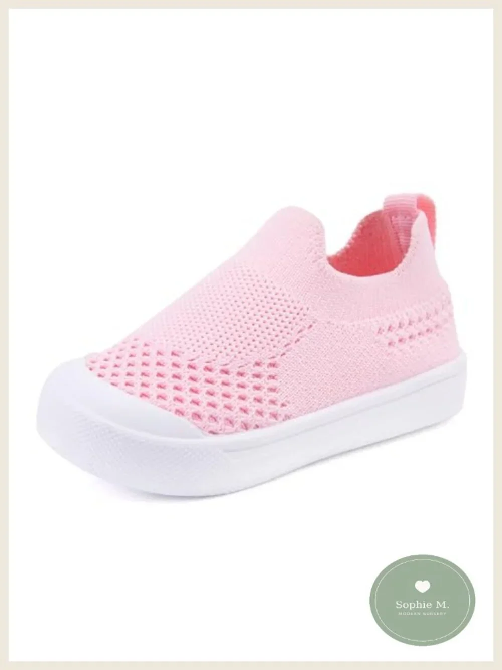Toddler Walking Shoes - Breathable Mesh Sneakers with Non-Slip Soles,